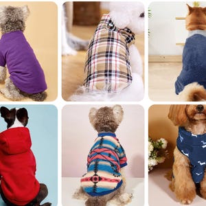 Dog Sewing Patterns, Dog Hoodie, Dog Shirt, Sewing Patterns for Dogs, Pet Patterns, Dog Coat, Dog Jacket, Dog sweater, Dog Pajama, Dog Vest image 2
