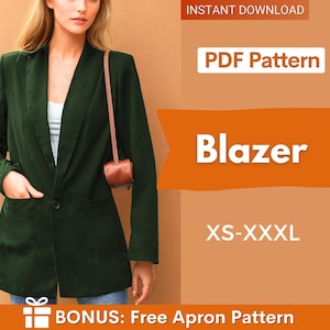 Naaipatroon blazer | Naaipatroon jasje | Naaipatroon jas dames PDF |  Jaspatroon |  Naaipatroon dames |  Naaipatroon (pdf)