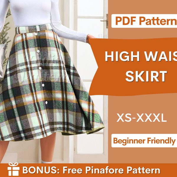 Skirt Pattern, Midi Skirt Pattern, Sewing Patterns, Sewing patterns for Women, Skirt Patterns for Women, Long Skirt, Womens Skirt Pattern