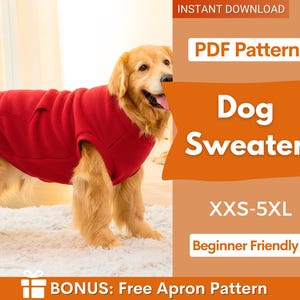 Schnittmuster für ein Hunde-Sweatshirt, Hundeschnittmuster, Hundeweste, Schnittmuster für Hunde, Schnittmuster für eine Hundejacke, Schnittmuster für ein Hundeoberteil, Schnittmuster für einen Hundepullover