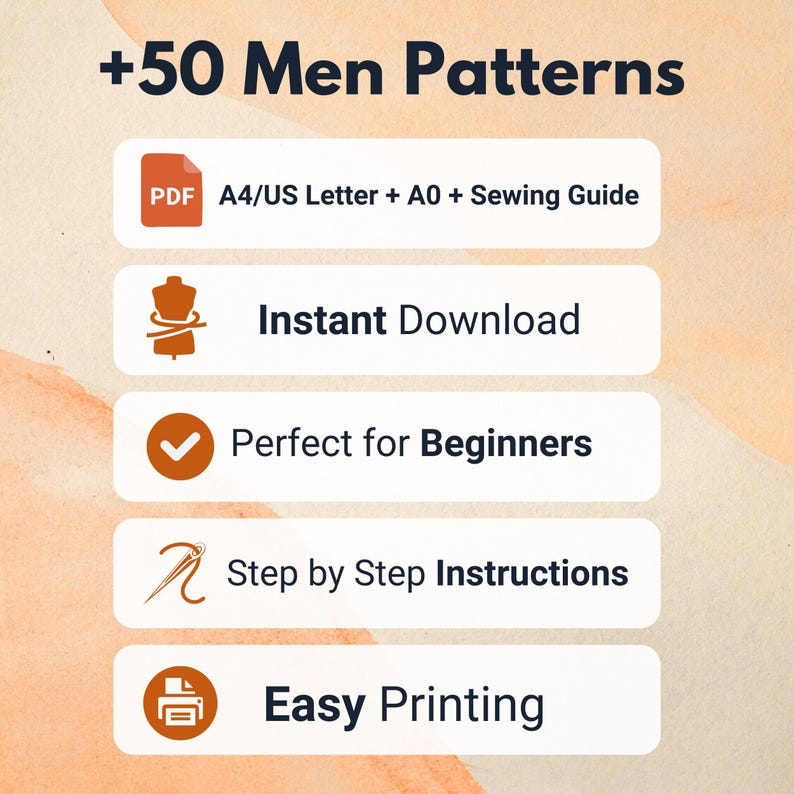 50+ Men Patterns Bundle | Men Sewing Patterns | Men Shorts | Men Jacket | Men Pants | Men Shirt | Patterns for Men | Men Pajamas, Men Hoodie image 4