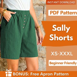 Shorts Pattern | Women Shorts Pattern | Beginner Shorts Pattern | Elastic Waistband Shorts | Wide Leg Shorts Patterns, Bermuda Shorts