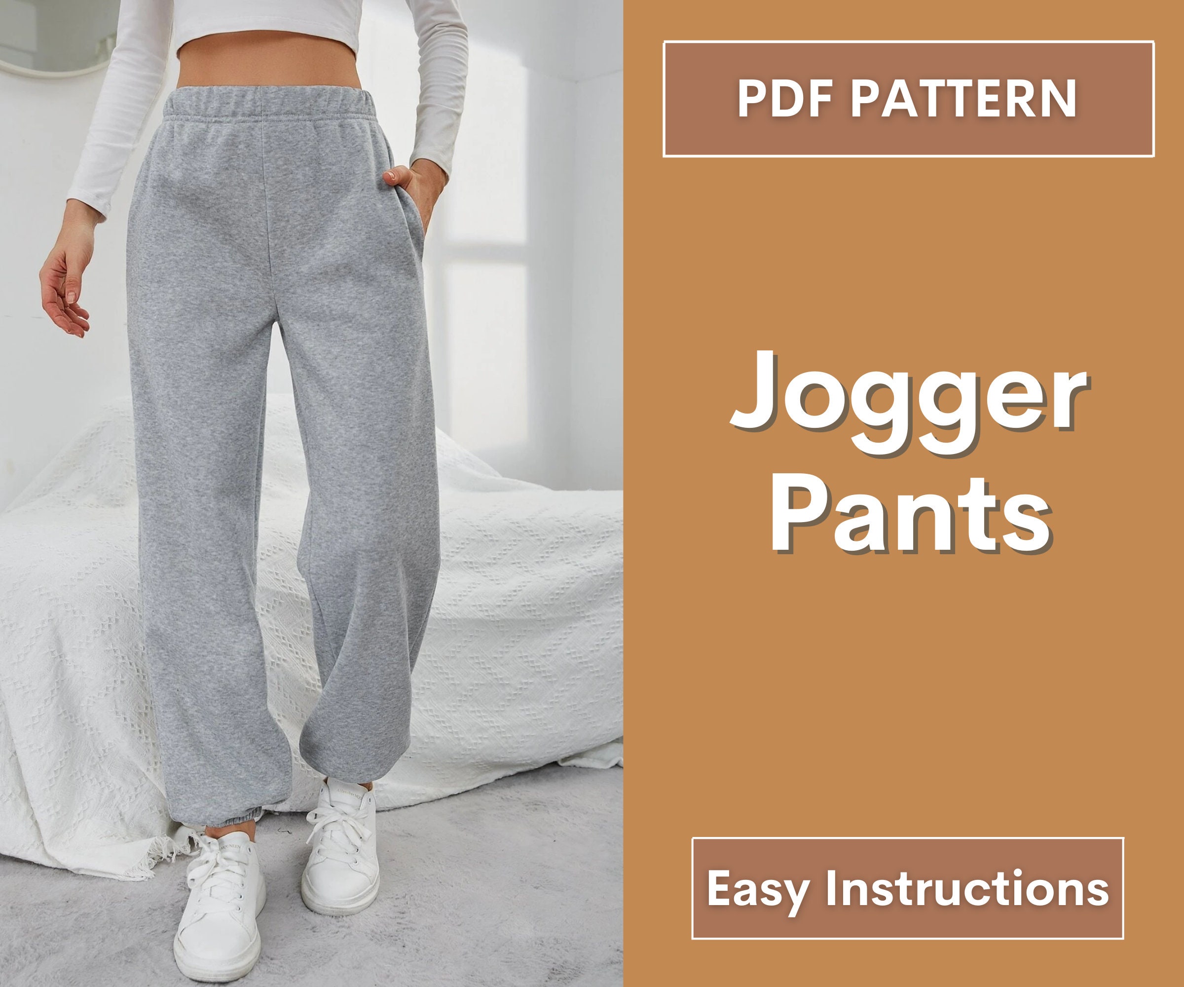 Jogger Sewing Pattern Women's Sweatpants Sewing Pattern - Etsy