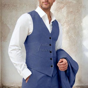 Men Jacket & Vest Sewing Patterns | Suit Jacket Pattern Men | Men Blazer | Men Sewing Pattern | Suit Pattern For Men | Men Vest Waistcoat image 3