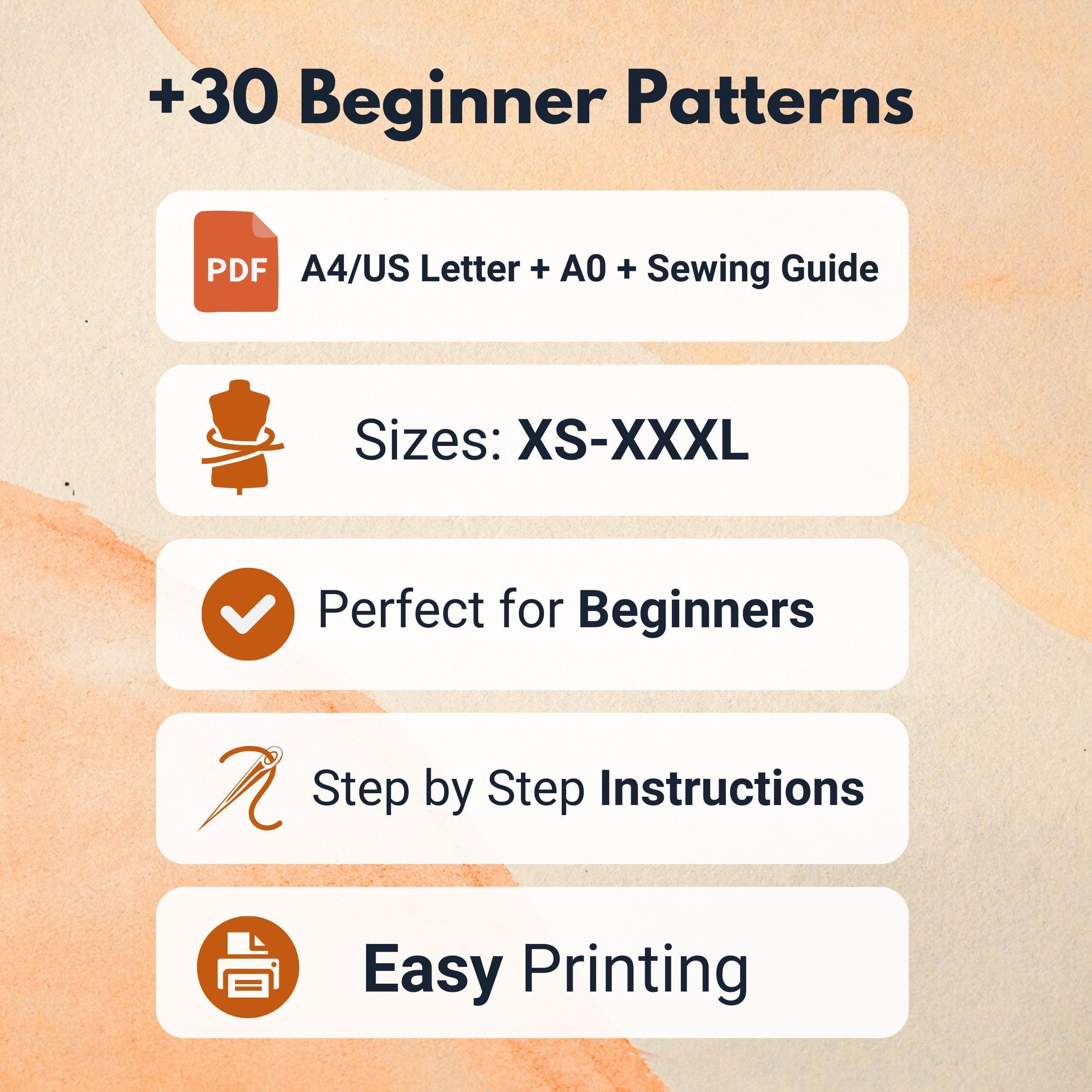 30 Beginner Sewing Patterns | Easy Sewing Patterns | Women Sewing ...