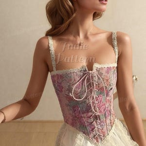 Corset Patterns | Top Pattern | Corset Belt Pattern | Underbust Corset Pattern | Sewing Patterns PDF | Women sewing pattern | PDF Pattern image 8