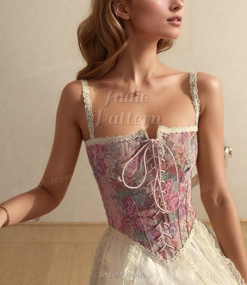 Corset Patterns | Top Pattern | Corset Belt Pattern | Underbust Corset Pattern | Sewing Patterns PDF | Women sewing pattern | PDF Pattern image 8