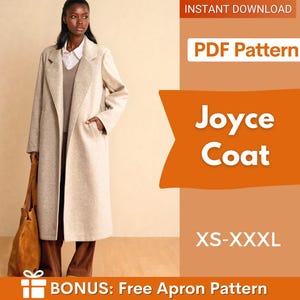 Naaipatroon jas voor dames | Patroon winterjas | Patroon lange jas | Naaipatroon jasje | Jasjas met naaipatroon dames