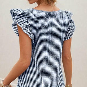 Patrón de blusa / Patrón de top / Patrón de costura para mujer / Patrón de blusa para principiantes / Patrón de costura fácil para blusa / Patrones de costura imagen 2