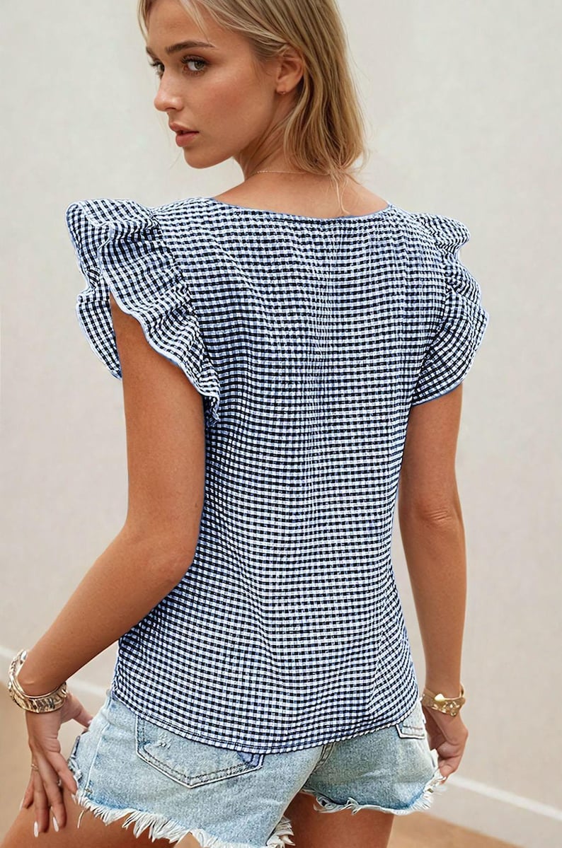Patrón de blusa / Patrón de top / Patrón de costura para mujer / Patrón de blusa para principiantes / Patrón de costura fácil para blusa / Patrones de costura imagen 2