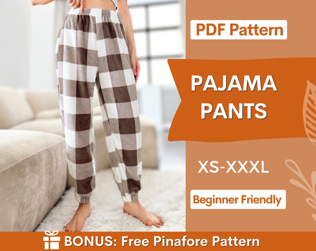 Women Pajama Pants Pattern, Pajama Pattern, PJ Pants Pattern, Pyjama ...