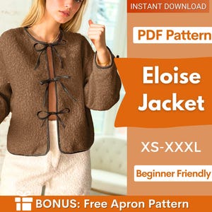 Jacket Sewing Pattern for Women | Coat Pattern | Sewing Patterns | Jacket Pattern | Women Sewing Pattern Jacket Coat | Beginner Jacket
