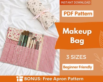 Naaipatroon make-uptas | Patroon tas voor beginners | Patroon make-uptas | Makkelijke tas