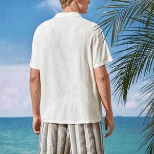 Aloha Shirt Sewing Pattern, Men Shirt Pattern, Tropical shirt pattern, Sewing Pattern for Men, Men Sewing Pattern, Men's Summer Shirt image 2