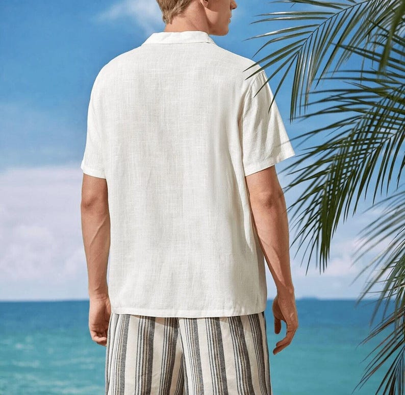 Aloha Shirt Sewing Pattern, Men Shirt Pattern, Tropical shirt pattern, Sewing Pattern for Men, Men Sewing Pattern, Men's Summer Shirt image 2