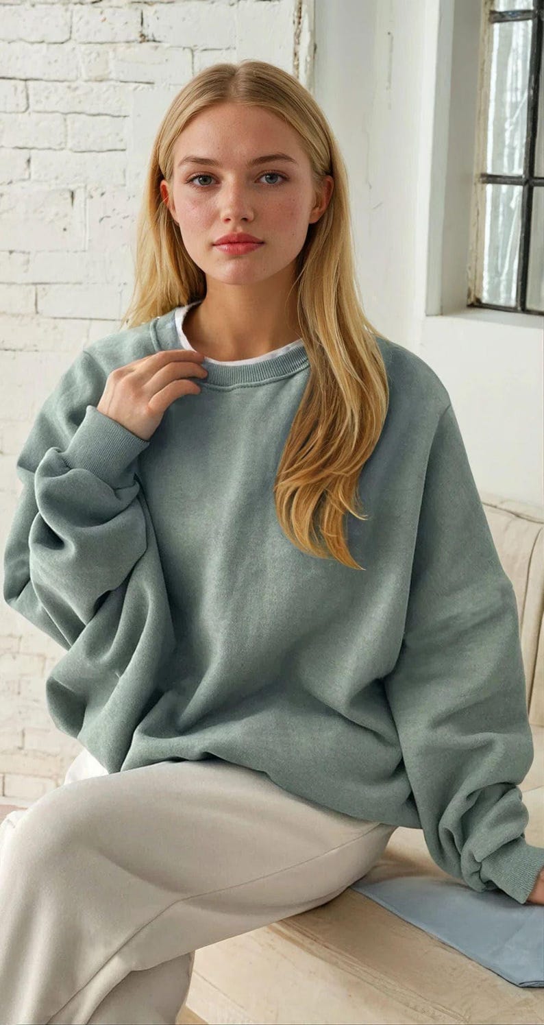 Oversized Sweatshirt Sewing Pattern, Women Sweatshirt, Hoodie Pattern, Women Sewing Pattern, Sweater Pattern, Beginner Sewing Pattern image 3