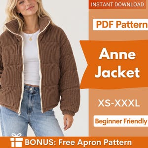 Jacket Sewing Pattern |  Coat Pattern | Sewing Patterns | Jacket Pattern | Women Sewing Pattern Jacket Coat | Winter Sewing Pattern