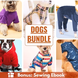Dog Sewing Patterns, Dog Hoodie, Dog Shirt, Sewing Patterns for Dogs, Pet Patterns, Dog Coat, Dog Jacket, Dog sweater, Dog Pajama, Dog Vest