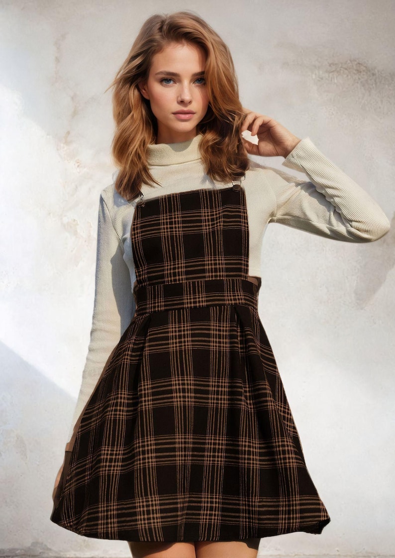 Overall Dress Pattern, Sewing Pattern, Dress Pattern, Women Sewing Pattern, Overall Pattern, Pinafore Pattern, Pinafore Dress Pattern image 3