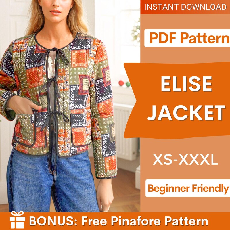 Quilted Jacket Pattern - Etsy