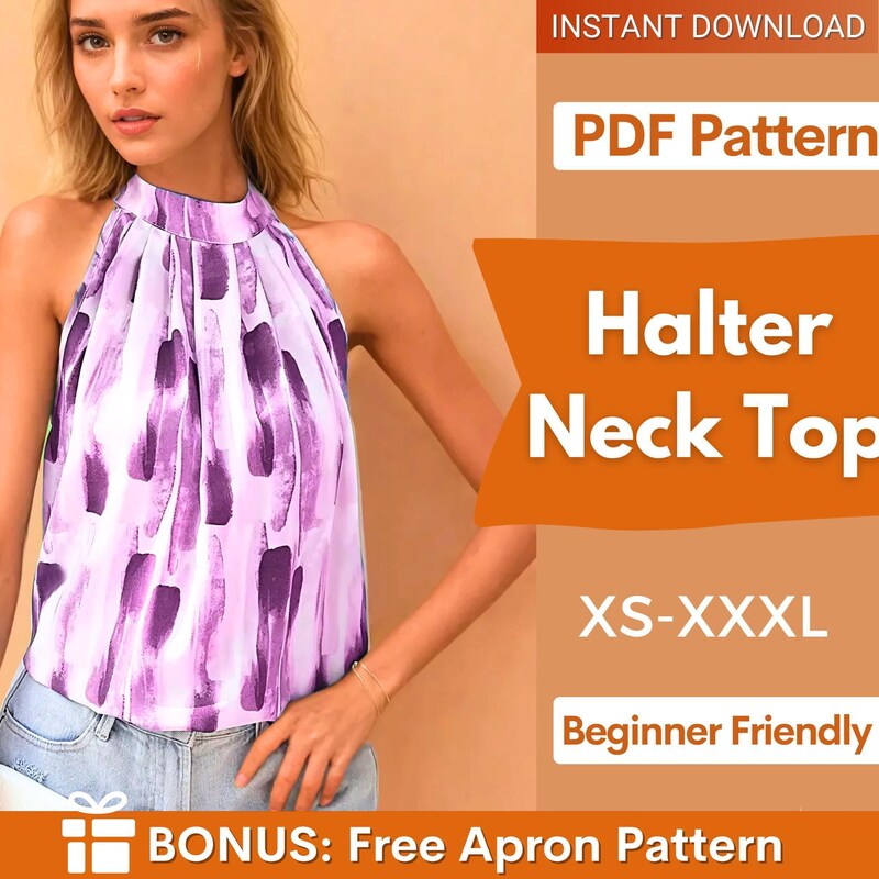 Halter Top Pattern - Etsy