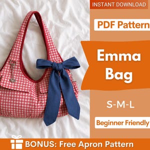 Molde para Bolsa Emma | Molde para Bolsa Hobo | Molde para Bolsa de Ombro | Molde para Bolsa Feminina | Molde para Bolsa para Iniciantes