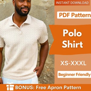 Naaipatroon poloshirt heren | Polopatroon | Naaipatroon herenshirt, zomershirtpatroon heren, shirtpatroon herenpolo