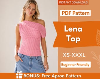 Top Sewing Pattern for Women | Women Sewing Pattern | Blouse Pattern | Off Shoulder Top Pattern | Sewing Patterns for Beginner Top