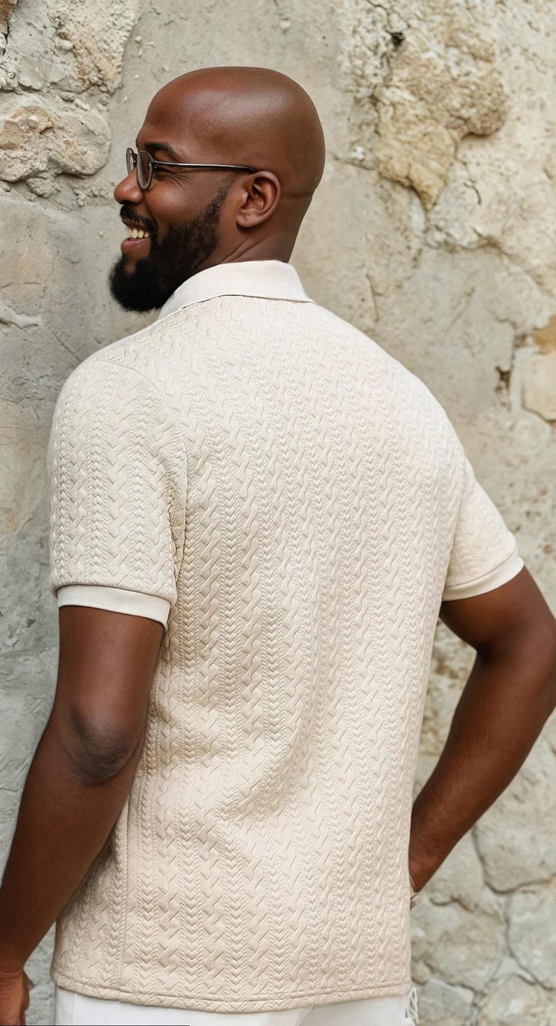 Men Polo Shirt Sewing Pattern | Polo Pattern | Men's Shirt Sewing Pattern, Summer Shirt Pattern Men, Shirt Pattern Men Polo image 2