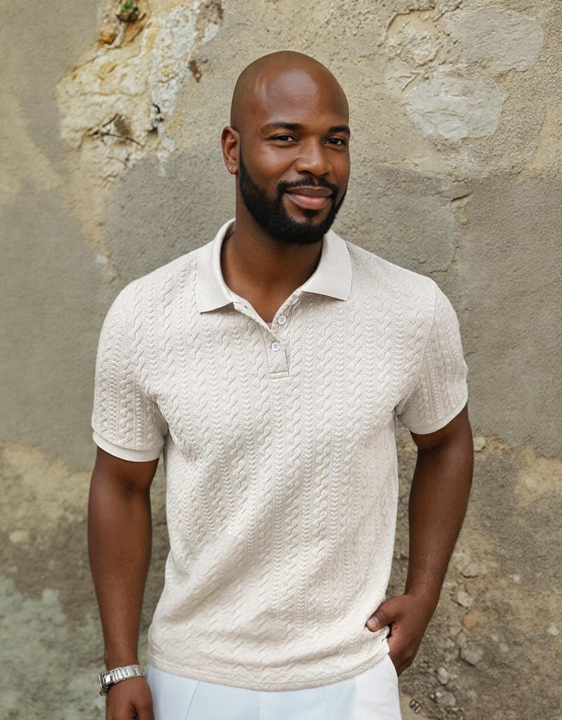 Men Polo Shirt Sewing Pattern | Polo Pattern | Men's Shirt Sewing Pattern, Summer Shirt Pattern Men, Shirt Pattern Men Polo image 3
