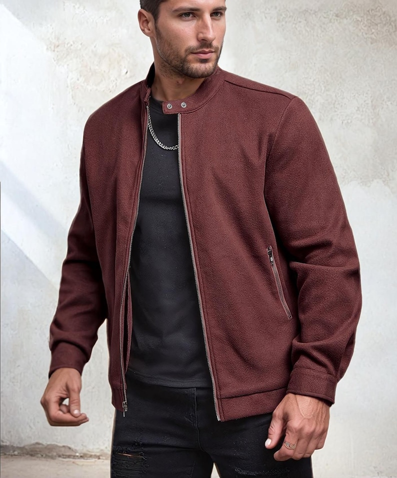 Men Bomber Jacket Pattern, Jacket Sewing Pattern for Men, Men Sewing Pattern, Pattern Men, Sewing Pattern Jacket Coat Bomber Men image 3