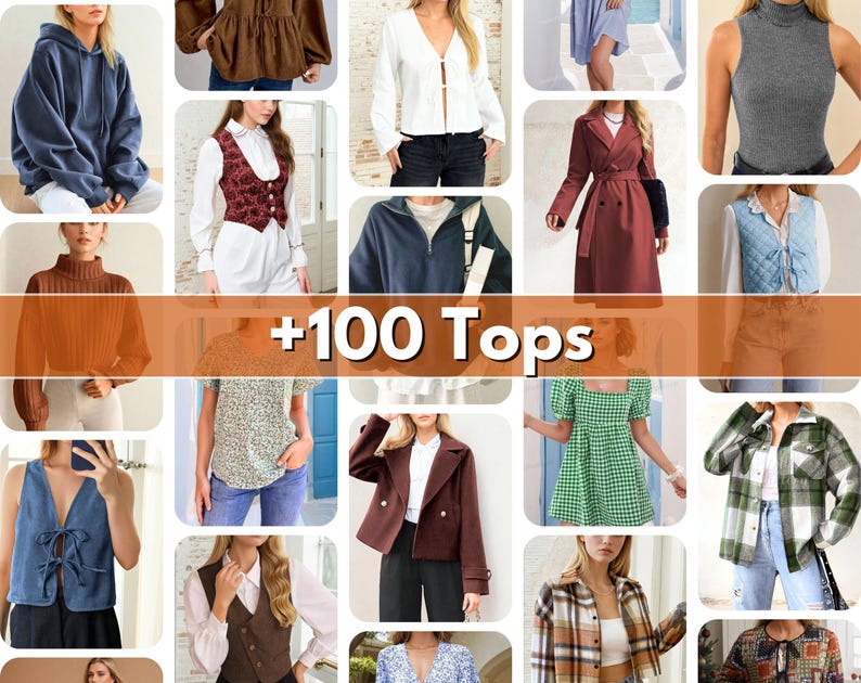 Whole Shop Bundle +540 Sewing Patterns | Sewing Patterns | Women Patterns | Men Patterns | Beginner Sewing Patterns Dress Corset Pants Top image 10