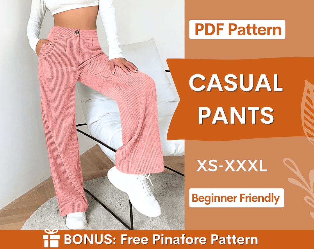 Pants Sewing Pattern Trousers Pattern Women Pants Pattern Sewing