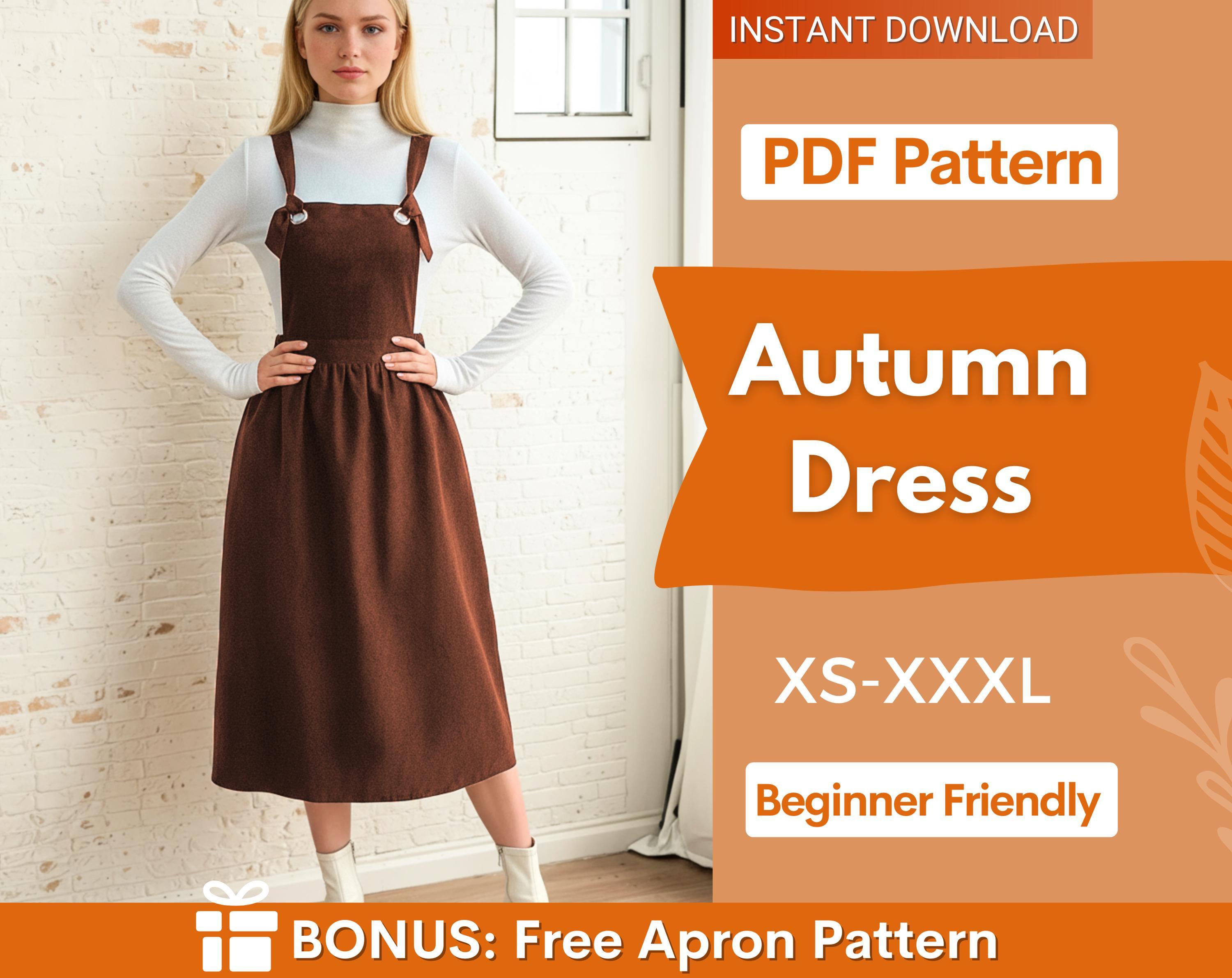 chinese dress ladies Ora Pinafore PDF Pattern Size 6-18 – Soften Studio main image 1