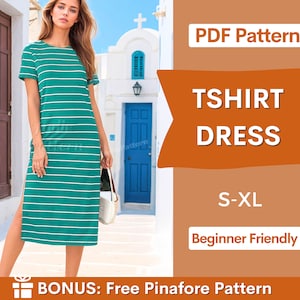 Sewing Pattern PDF Dress - Sewing Patterns for women - Dress pattern - Dress sewing pattern - Dress PDF pattern - Easy dress pattern