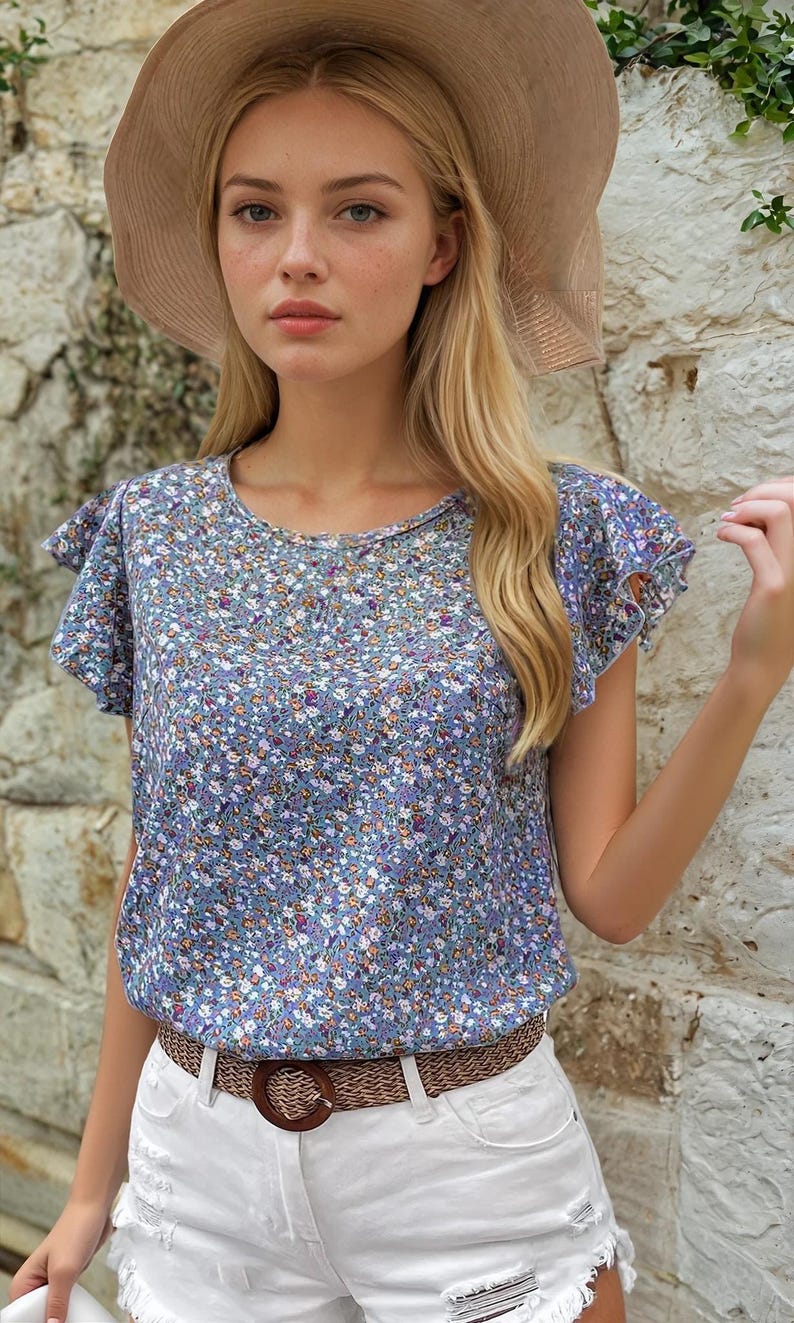 Blouse Sewing Pattern | Easy Top Pattern | Women Sewing Pattern | Blouse Pattern | Beginner Sewing Pattern | Women Blouse Top Tshirt Pattern image 3