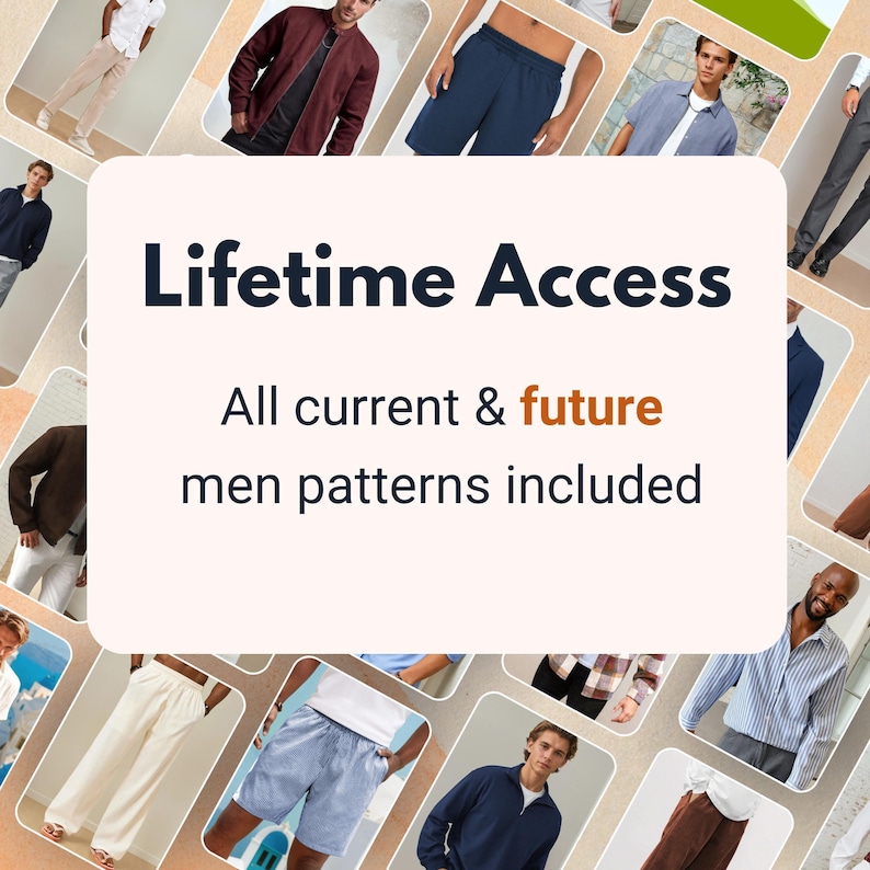 50+ Men Patterns Bundle | Men Sewing Patterns | Men Shorts | Men Jacket | Men Pants | Men Shirt | Patterns for Men | Men Pajamas, Men Hoodie image 2