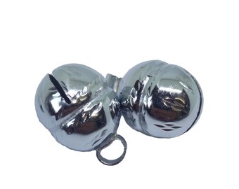 Falconry JEWELED Lahore Nickel plated Bells (pairs) (also used by dog and Cat owners)