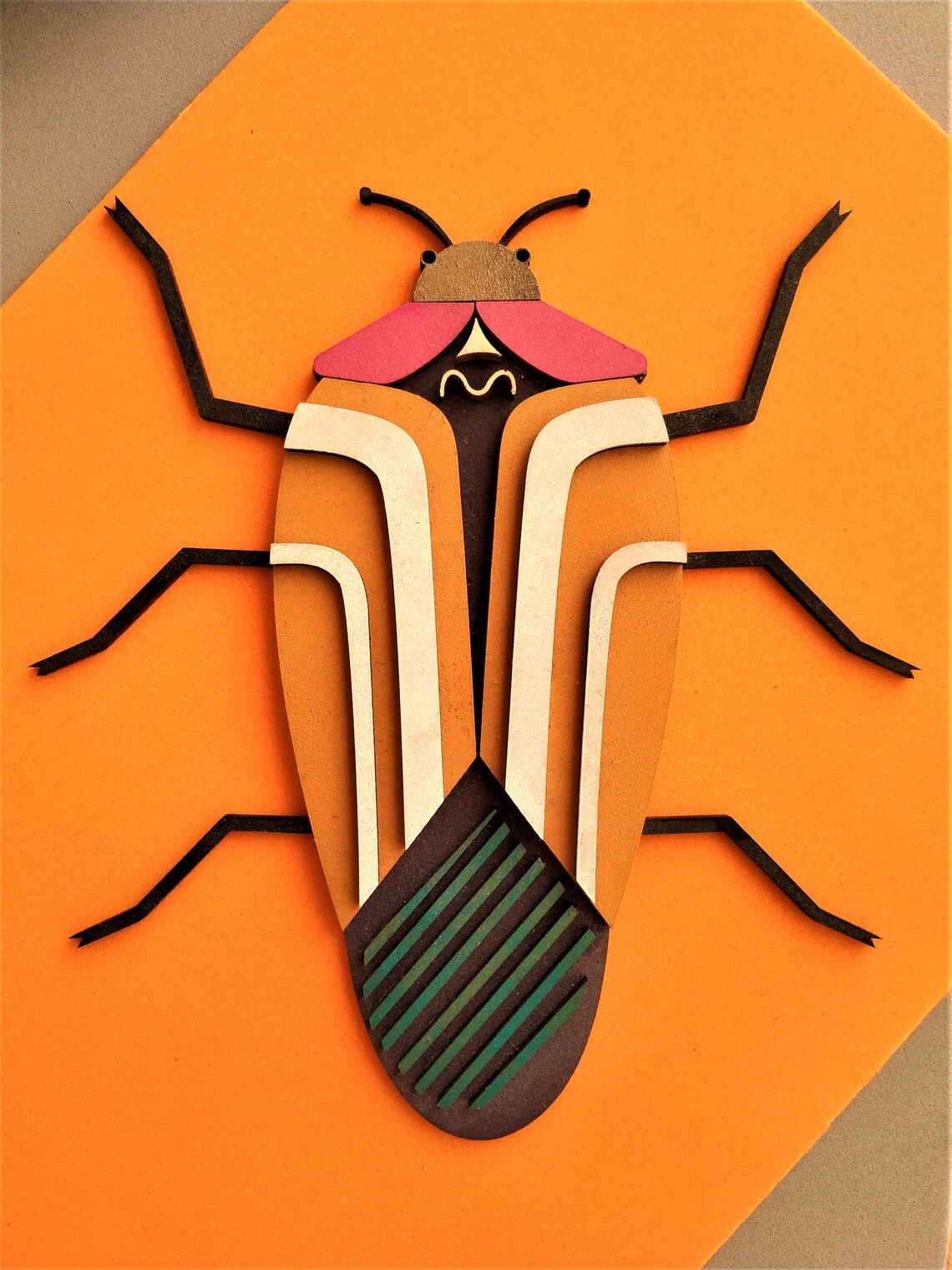 Wall Decoration Bug/wooden beetle decoration/Insect Etsy
