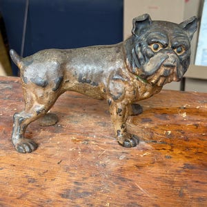 Vintage Bulldog Chalkware - Etsy Singapore