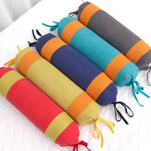 Colorful ties natural buckwheat neck pillow/cervical support/pillows for neck pain/orthopedic/cylinder/bolster/Korea pillow/neck stretcher