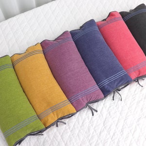 Healthful natural buckwheat  neck pillow with ties/cervical support/pillows for neck pain/orthopedic/Korea pillow/neck stretcher/7 colors