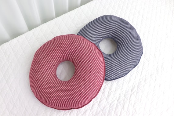 Strip Donut Pillow Seat Cushion/for Tailbone Pain Relief/hemorrhoid  Treatment/pregnant/for Long Sitting/ergonomic Seat Pad/navy,red,black 