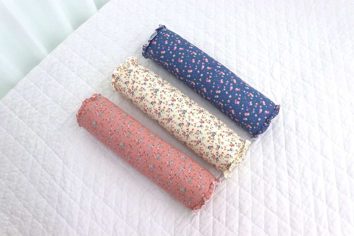 Flower Natural Buckwheat Roll Pillow/Removable cotton Etsy