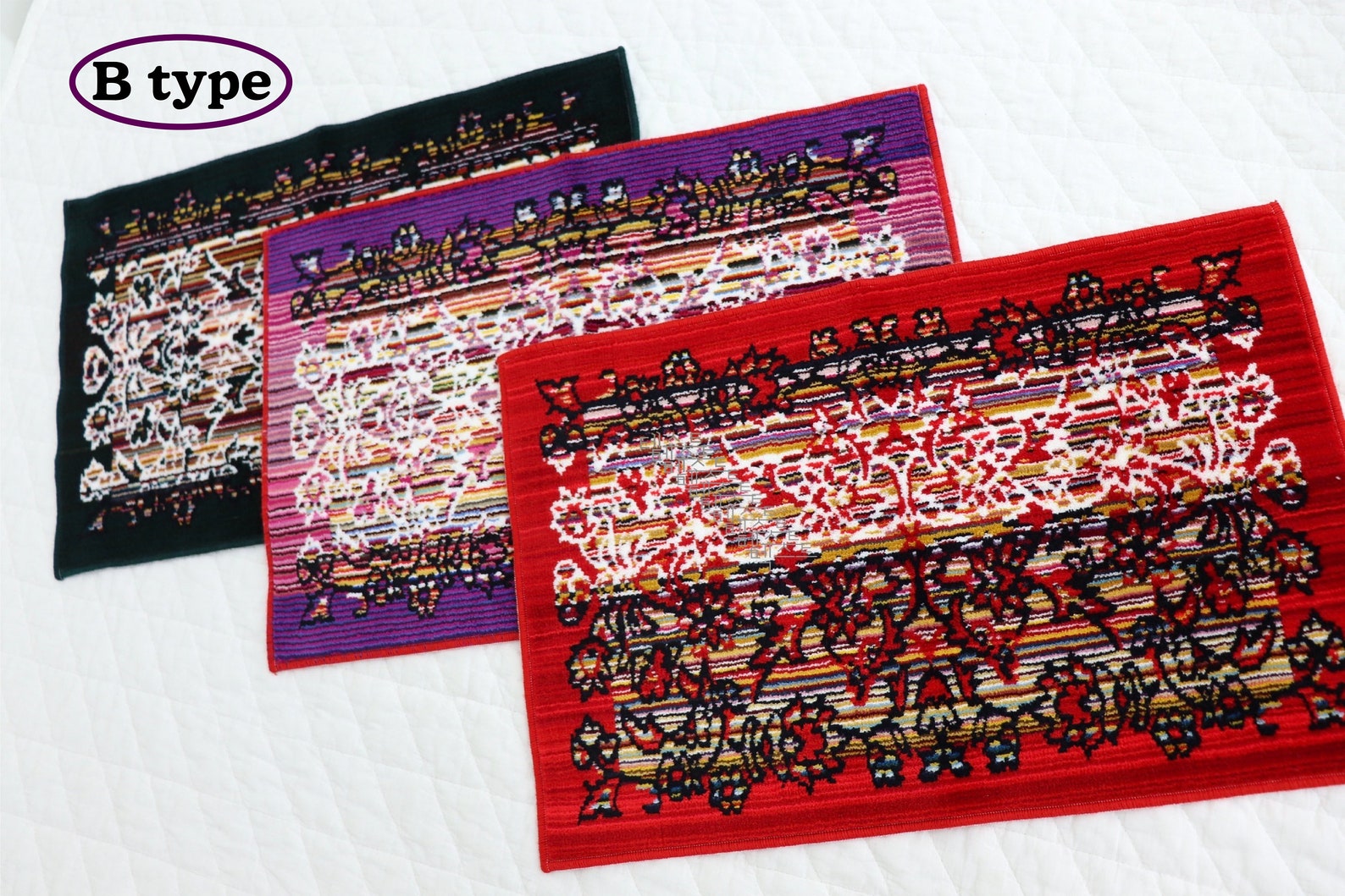 Unique Design Velvet Mat RugCarpet/Floor Kitchen Front Etsy