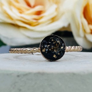 KEEPSAKE RING * yellow gold filled cremation jewellery * pet cremation jewellery * ashes jewellery* cremation ring * pet cremation ring