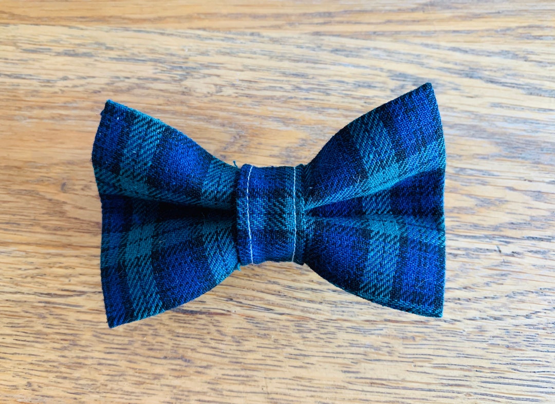 Black Watch Tartan Dog Bow Etsy Australia