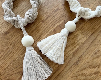 Macrame Curtain Tieback Tassels