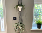 Macrame Double hanging plant holder