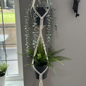 Macrame Double hanging plant holder